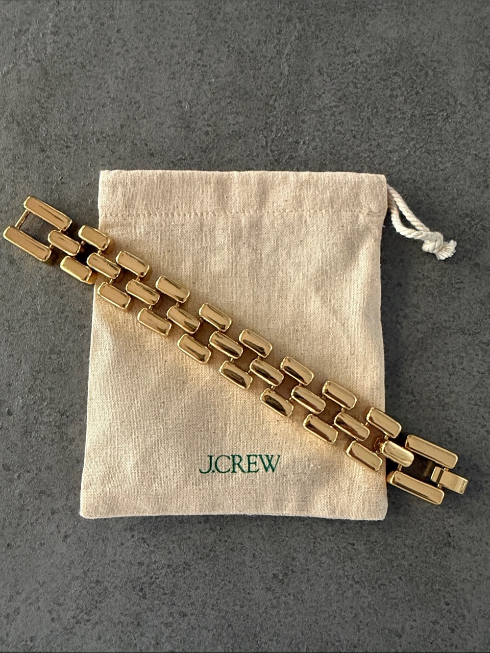 J. Crew Gold Links Bracelet